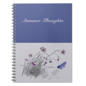 野花と蝶 ノートブック (正面)