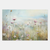 野花のデコページ装飾紙 ラッピングペーパーシート (正面2)