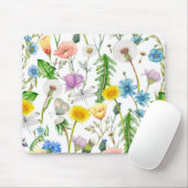 野花のトンボと蝶 マウスパッド (マウス)