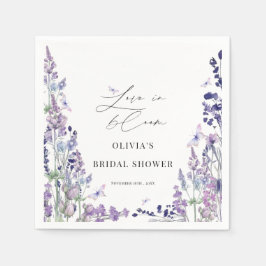 野花のブライダルシャワーパーティー Love in Bloom スタンダードカクテルナプキン