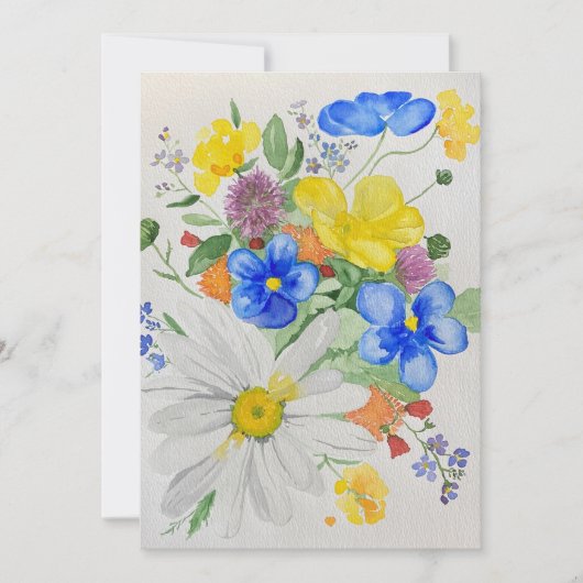 野花の招待 招待状 (正面)