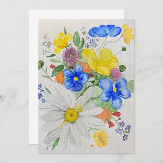 野花の招待 招待状 (正面/裏面)