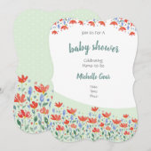 野花の水色が甘い赤と青 (正面/裏面)