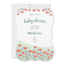 野花の水色が甘い赤と青