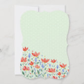 野花の水色が甘い赤と青 (裏面)