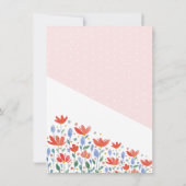 野花の水色が甘い赤と青 案内状 (裏面)