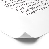 野花の結婚座席表 ポスター (角)