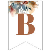 野花の赤ちゃんシャワー バンティングフラッグ (第2の旗)