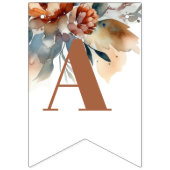 野花の赤ちゃんシャワー バンティングフラッグ (第3の旗)