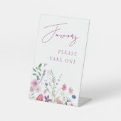 野花は台座の看板を好む 台座サイン (正面)