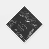 野花エレガントゴシック結婚ズ スタンダードランチョンナプキン (角)