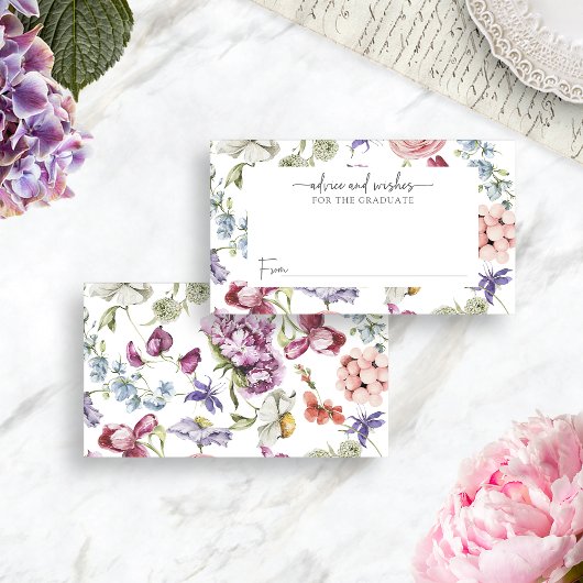 野花エレガント卒業アドバイスカード エンクロージャーカード