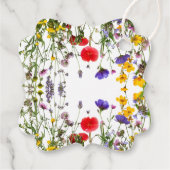 野花エレガント咲きフローラブライダルシャワー フェイバータグ (裏面)