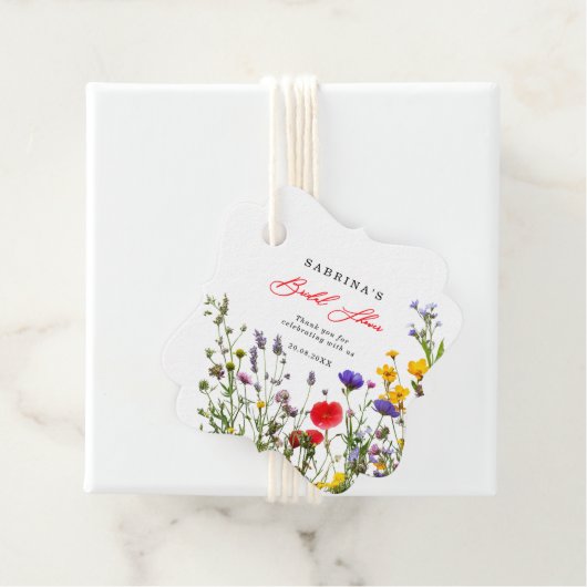 野花エレガント咲きフローラブライダルシャワー フェイバータグ (インサイチュ)