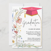 野花エレガント牧草園卒業 案内状 (正面)