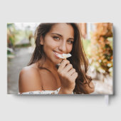 野花エレガント牧草地写真卒業パーティー ゲストブック (裏面)