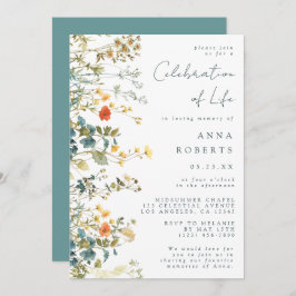 野花エレガント葬式 招待状