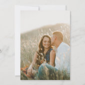 野花カラフル園 |写真カジュアル結婚の 招待状 (裏面)