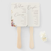 野花カラフル式披露宴 ハンドファン (正面&裏面)