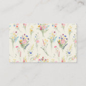 野花カラフル赤ちゃんシャワーベビー本 エンクロージャーカード (裏面)