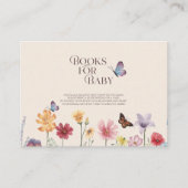 野花カラフル赤ちゃんシャワーベビー本 エンクロージャーカード