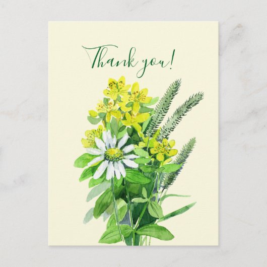 野花サンキューカード ポストカード (正面)