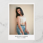 野花スタイリッシュ牧草園卒業 箔招待状 (裏面)