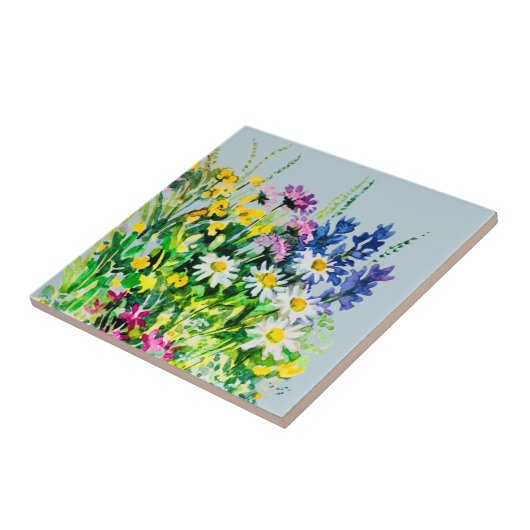 野花セラミックタイル タイル (側面)