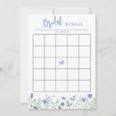 野花フローラブライダルシャワービンゴゲームカード 招待状 (正面)
