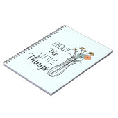 野花フローラ感動的引用文 ノートブック (左側)