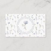 野花フローラ結婚植物性座席表 プレイスカード (裏面)