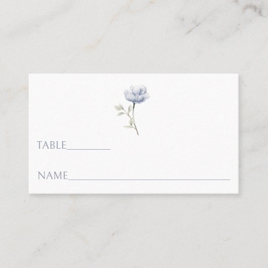 野花フローラ結婚植物性座席表 プレイスカード (正面)