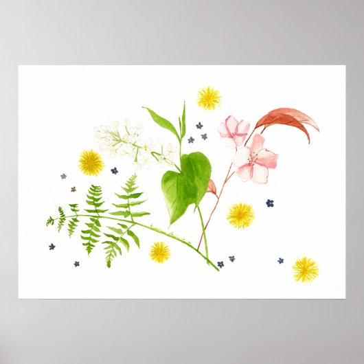 野花ポスター ポスター (正面)