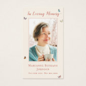 野花モダン追葬祈りの言葉カード (正面)