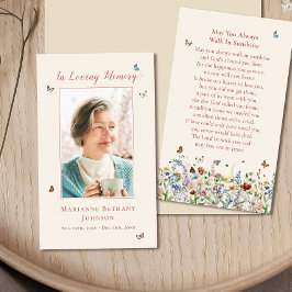 野花モダン追葬祈りの言葉カード