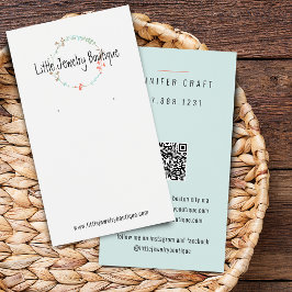 野花リースイヤリングジュエリー表示カード