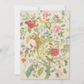 野花ワイルドフラワーズフローラブライダルシャワー 招待状 (裏面)