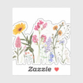 野花ヴィンテージ植物学、 シール (シート)