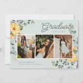 野花写真女子高等学校卒業会 招待状 (正面)