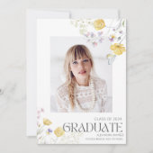 野花写真女子高等学校卒業会 招待状 (正面)