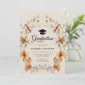 野花卒業用キャップパーティー 招待状 (スタンド正面)