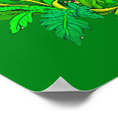 野花園の真ん中のアライグマ ポスター (角)