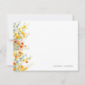 野花房帆文具パーソナライズされたノートカード ノートカード (正面)
