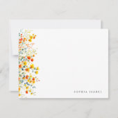 野花房帆文具パーソナライズされたノートカード ノートカード (正面)