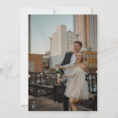 野花素朴野花結婚の写真 招待状 (裏面)