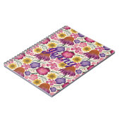 野花花パーソナライズされた柄 ノートブック (左側)