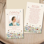 野花記念葬式祈りの言葉カード