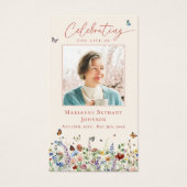 野花記念葬式祈りの言葉カード (正面)