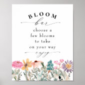 野花開花又は花バー ポスター (正面)