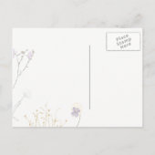 野花 |セーブ・ザ・デート案内はがき 案内ポストカード (裏面)